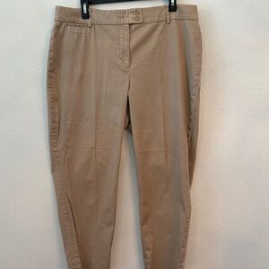 Talbots Khaki Straight-Leg Pants